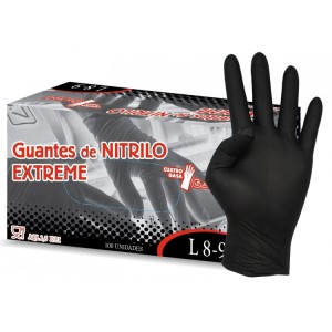 Luvas Nitrilo Extreme Pretas - cx.100